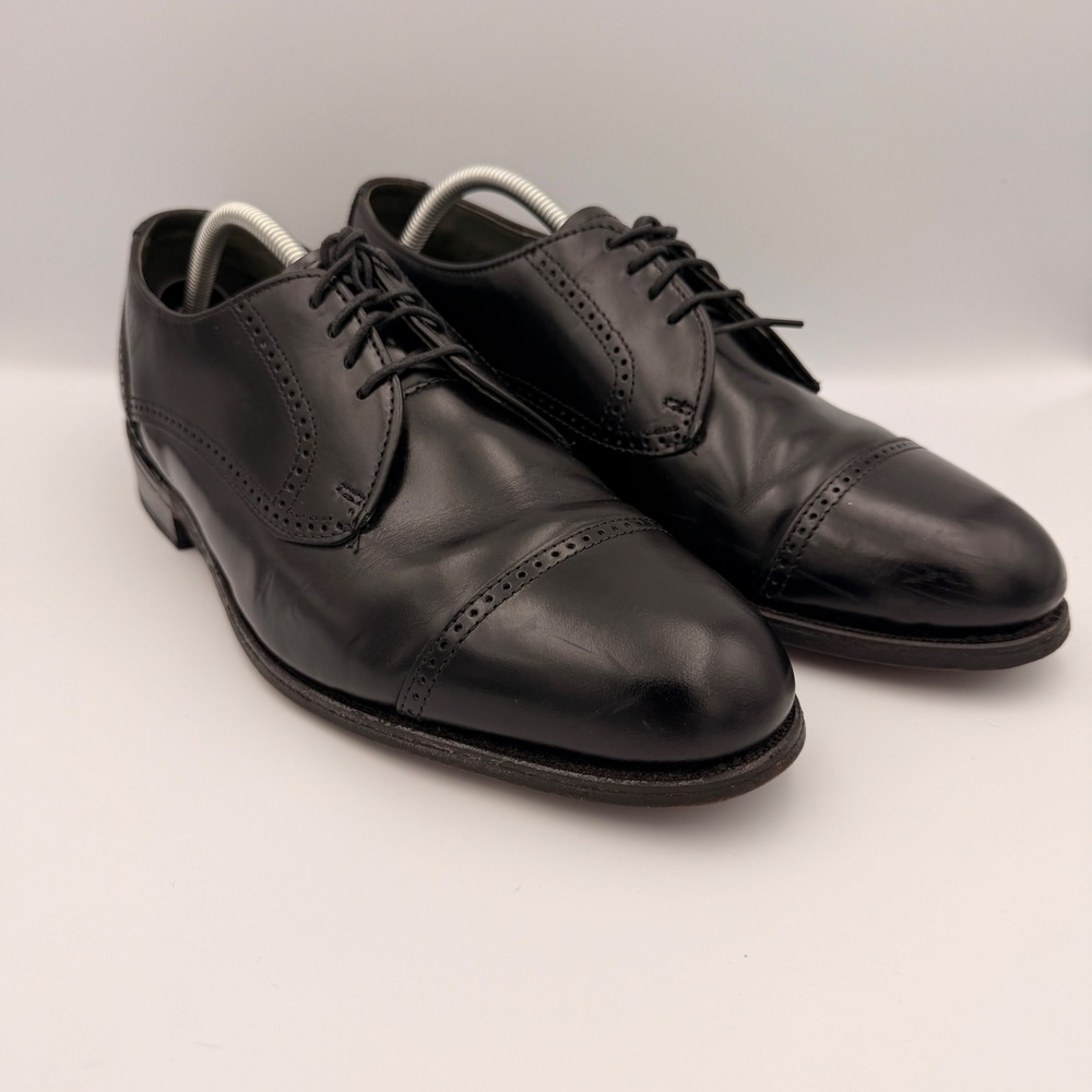 Vintage Made in USA Dexter Black Leather Dress Shoes Men's Size 10.5 M W768-1